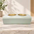 Double Elevated Stainless Steel Pet Bowls