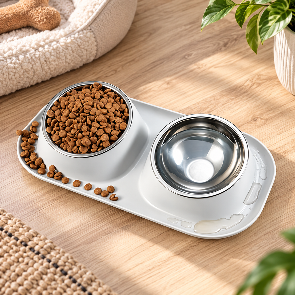 15° Tilted Double Pet Bowls