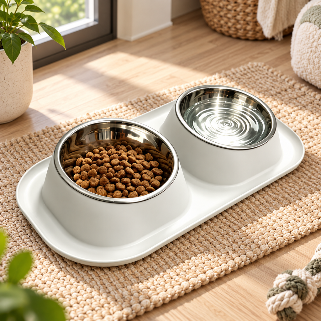 15° Tilted Double Pet Bowls