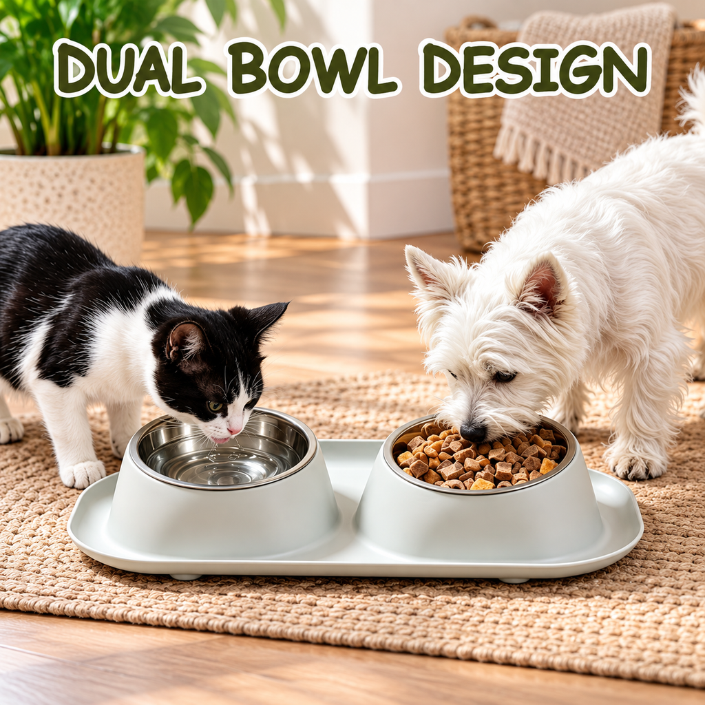 15° Tilted Double Pet Bowls