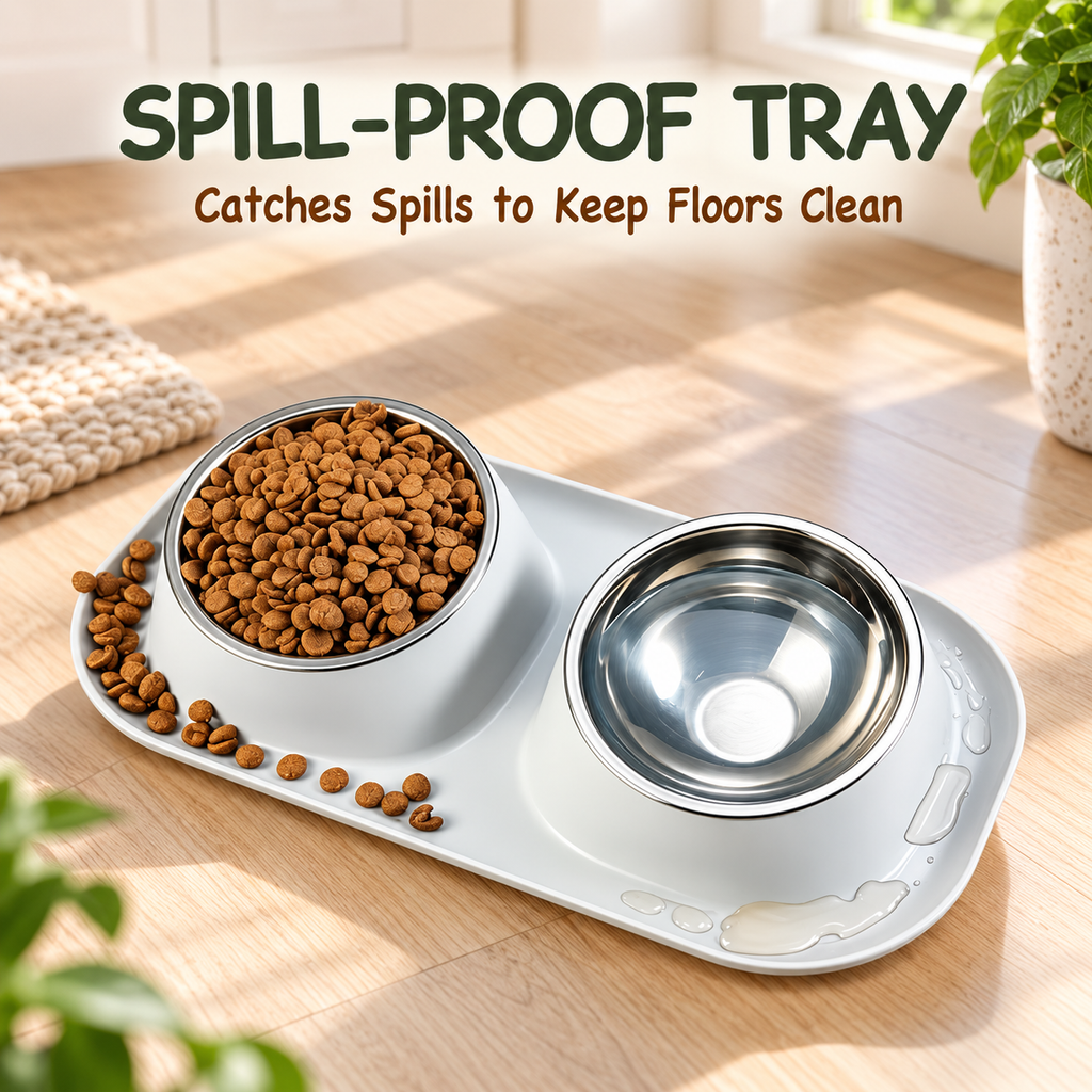 15° Tilted Double Pet Bowls
