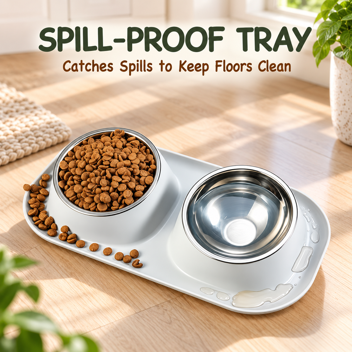 15° Tilted Double Pet Bowls